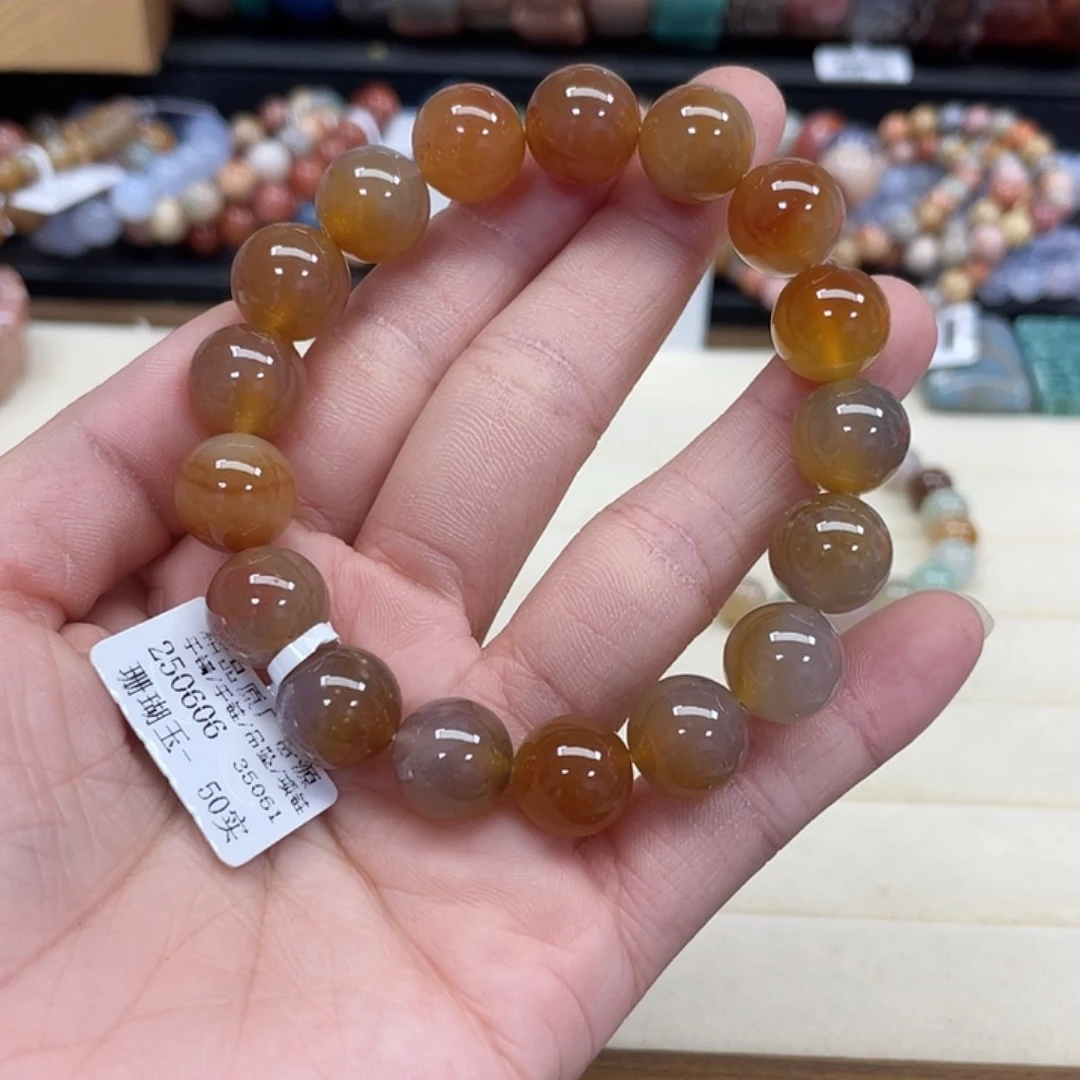 未镶嵌手串硅化珊瑚（珊瑚玉）青208