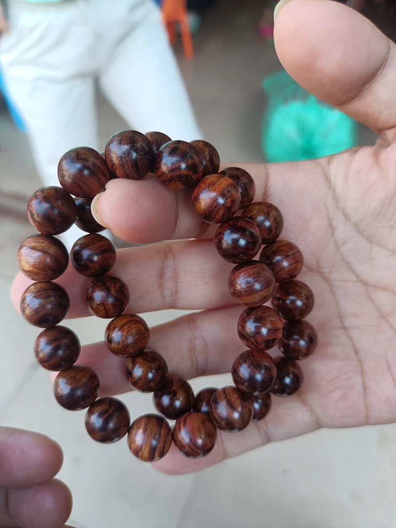 海南黄花梨大黑线卡12圆珠老料手串（多样性发一）【FA1】