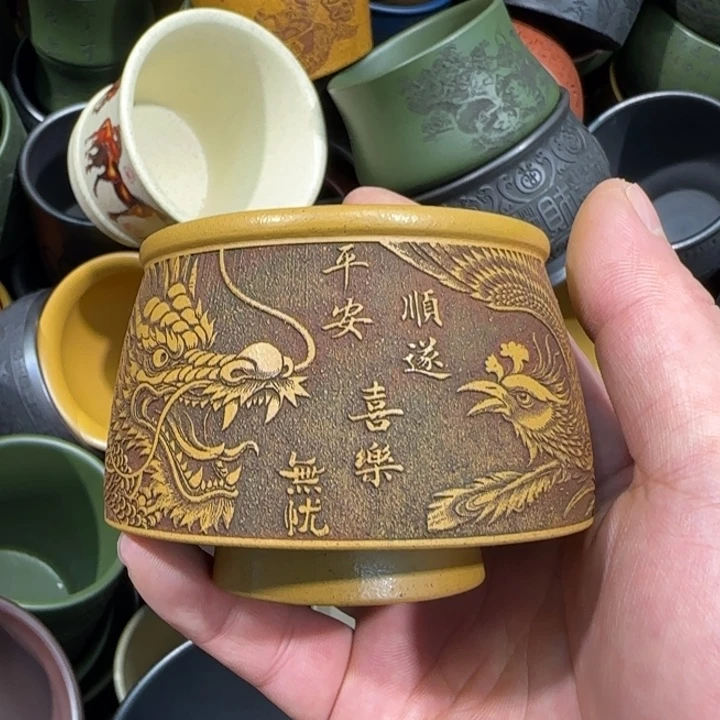 茶杯绿泥全手工制作工艺