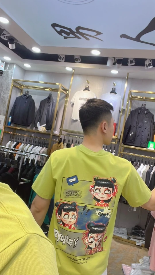 短袖印花夏季日常情侣常规款T恤宽松网红半袖