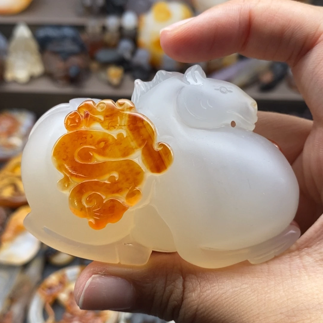 玛瑙/玉髓吊坠(不含链)未镶嵌