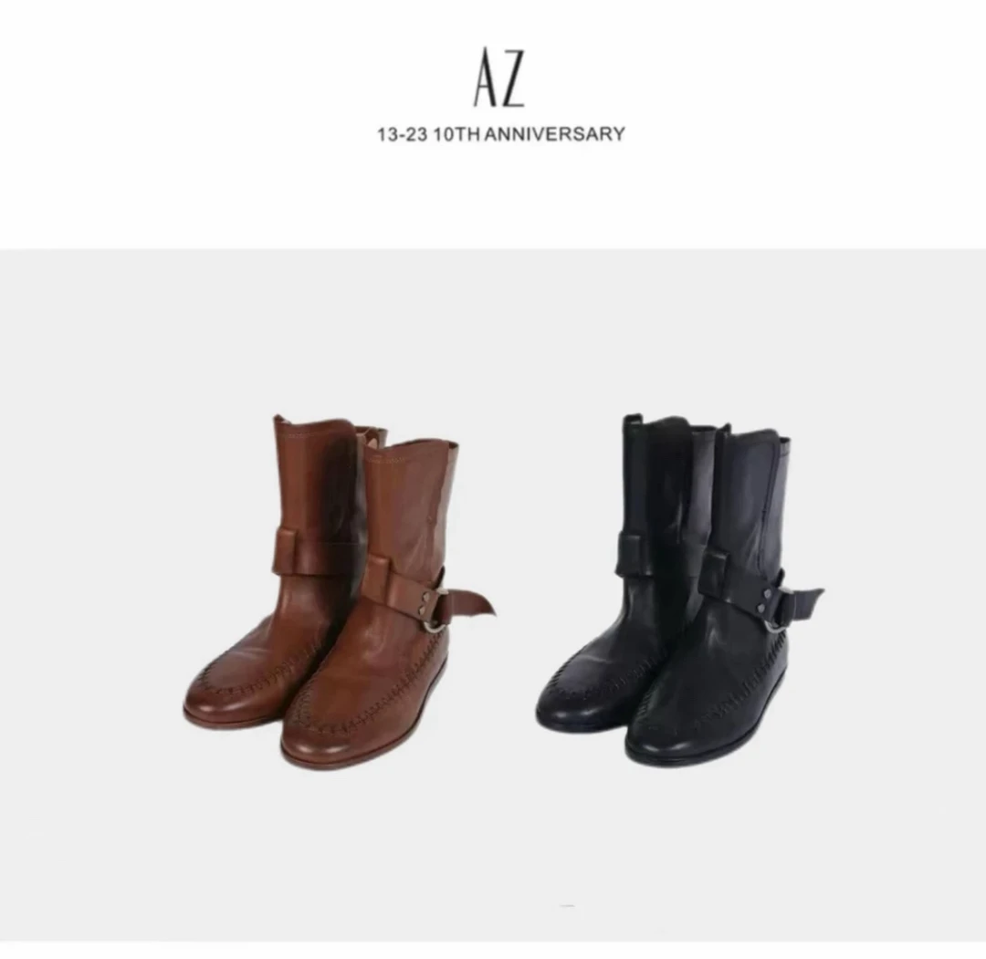 2 Azzony LQ 皮带扣手工编织靴 2584-3 新款 NEW