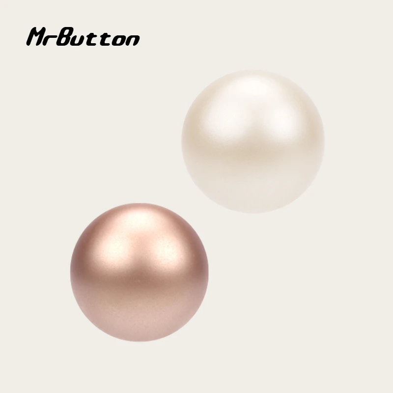 MR BUTTON 雾面珍珠金属纽扣新中式上衣衬衫开衫毛衣精致配饰纽扣
