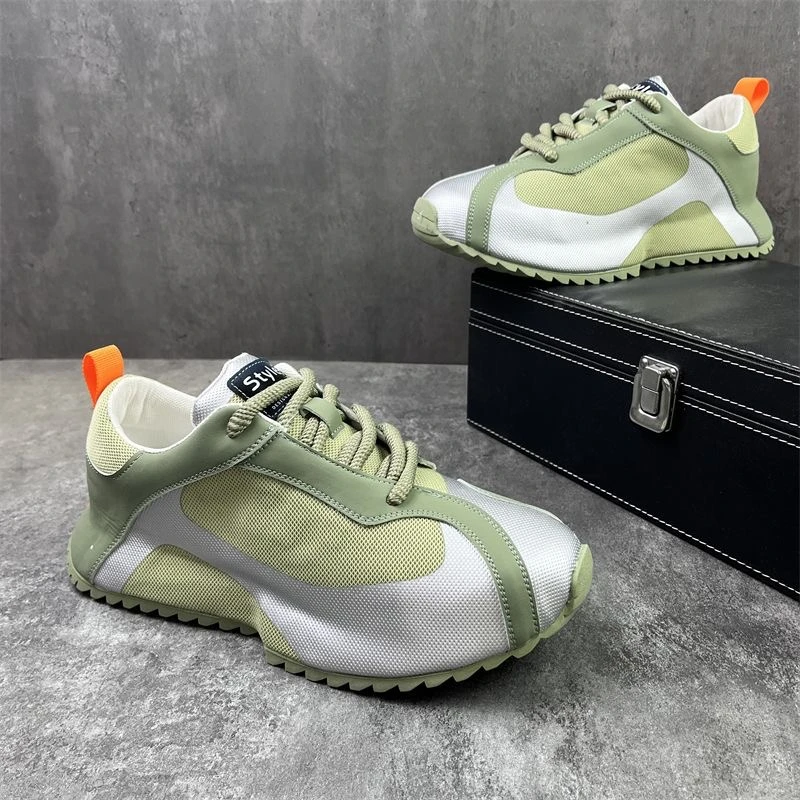 欧伦啄木鸟EUROTUCANO男鞋透气增高休闲老爹鞋男士防滑耐磨包底鞋