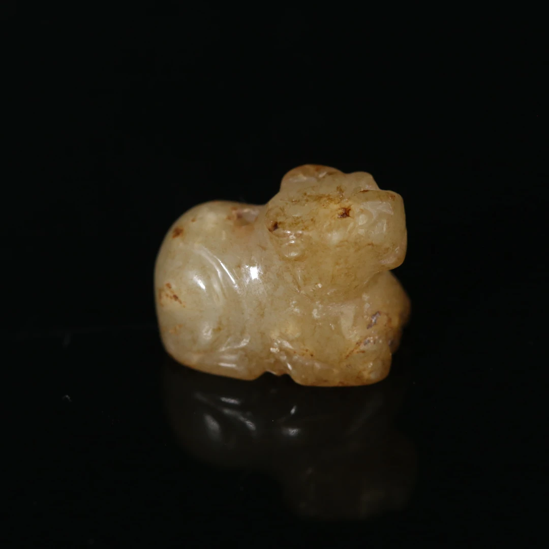 明代和田玉生肖牛勒子WDZC250914018
