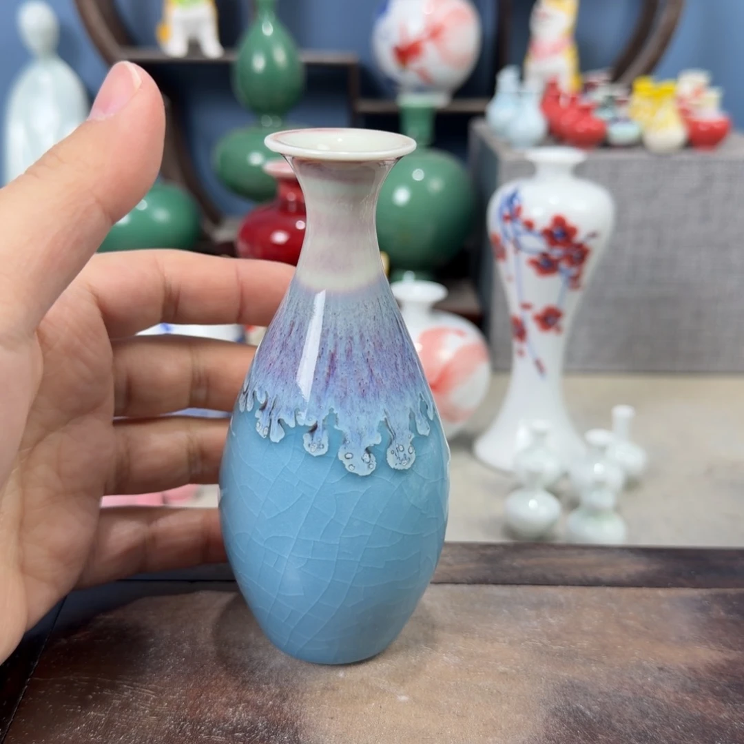 陶瓷手工小花器摆件