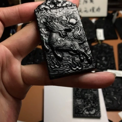 f****l天然缅甸a货钢琴黑挂件