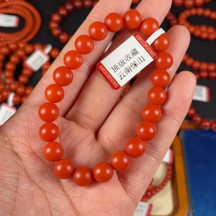 未镶嵌手链南红玛瑙软****球
