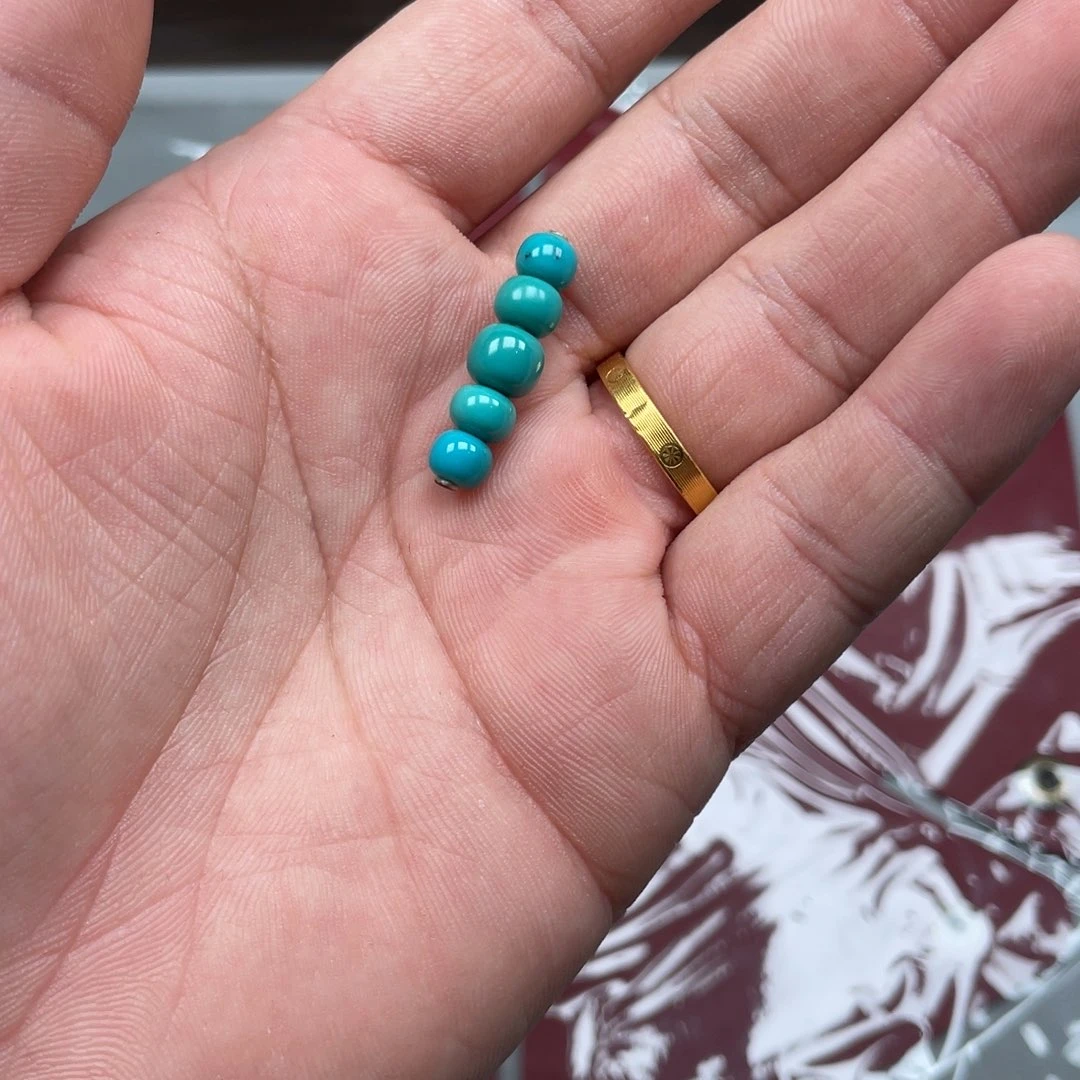 绿松石合金挂件老型