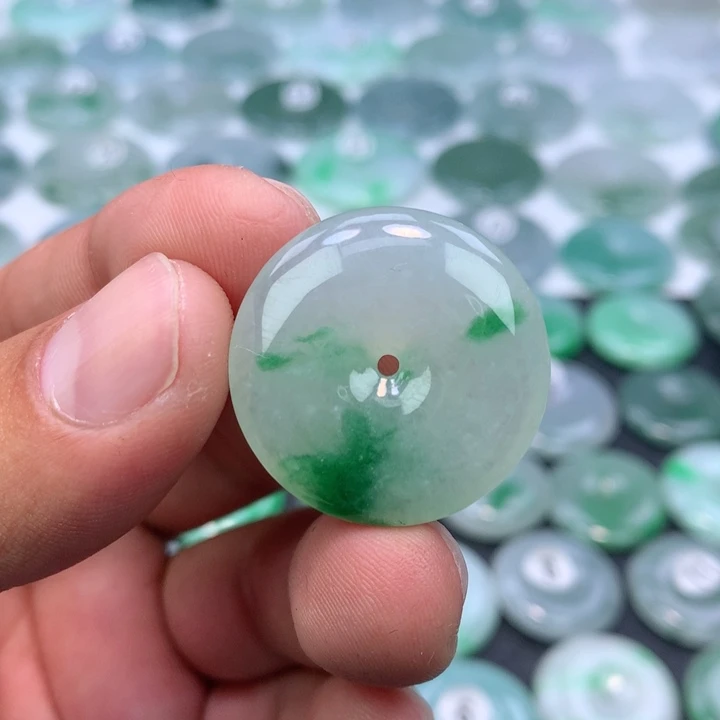 颈饰未镶嵌翡翠缅甸天然A货翡翠27.5-6.3