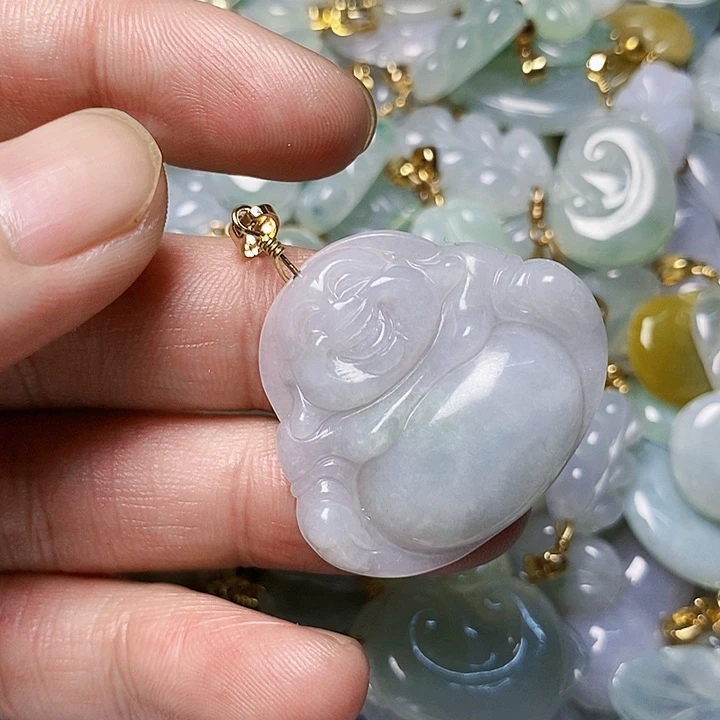 翡翠未镶嵌颈饰天然A货翡翠