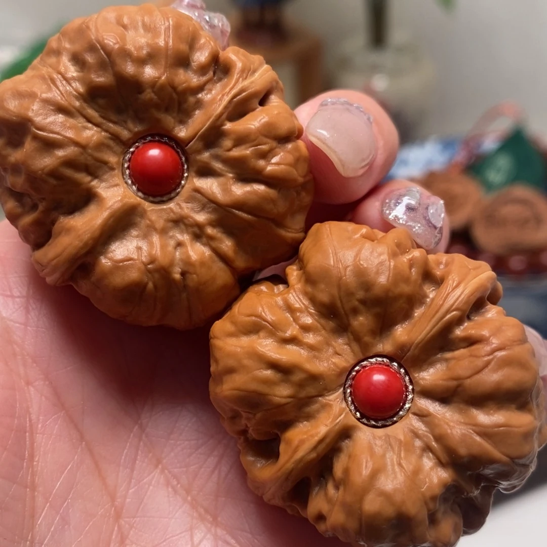 文玩核桃把件38尺寸蛤蟆头