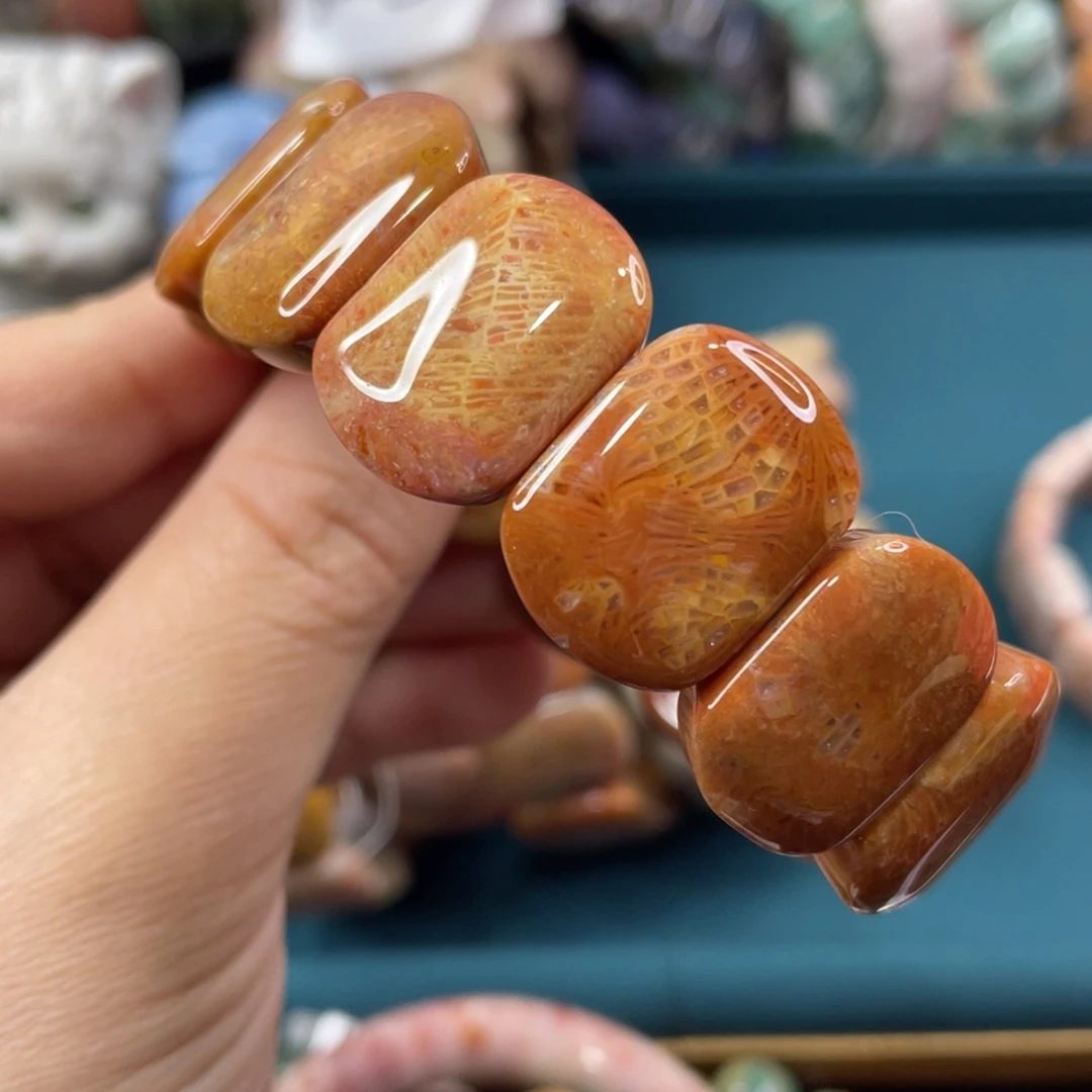 未镶嵌手镯硅化玉