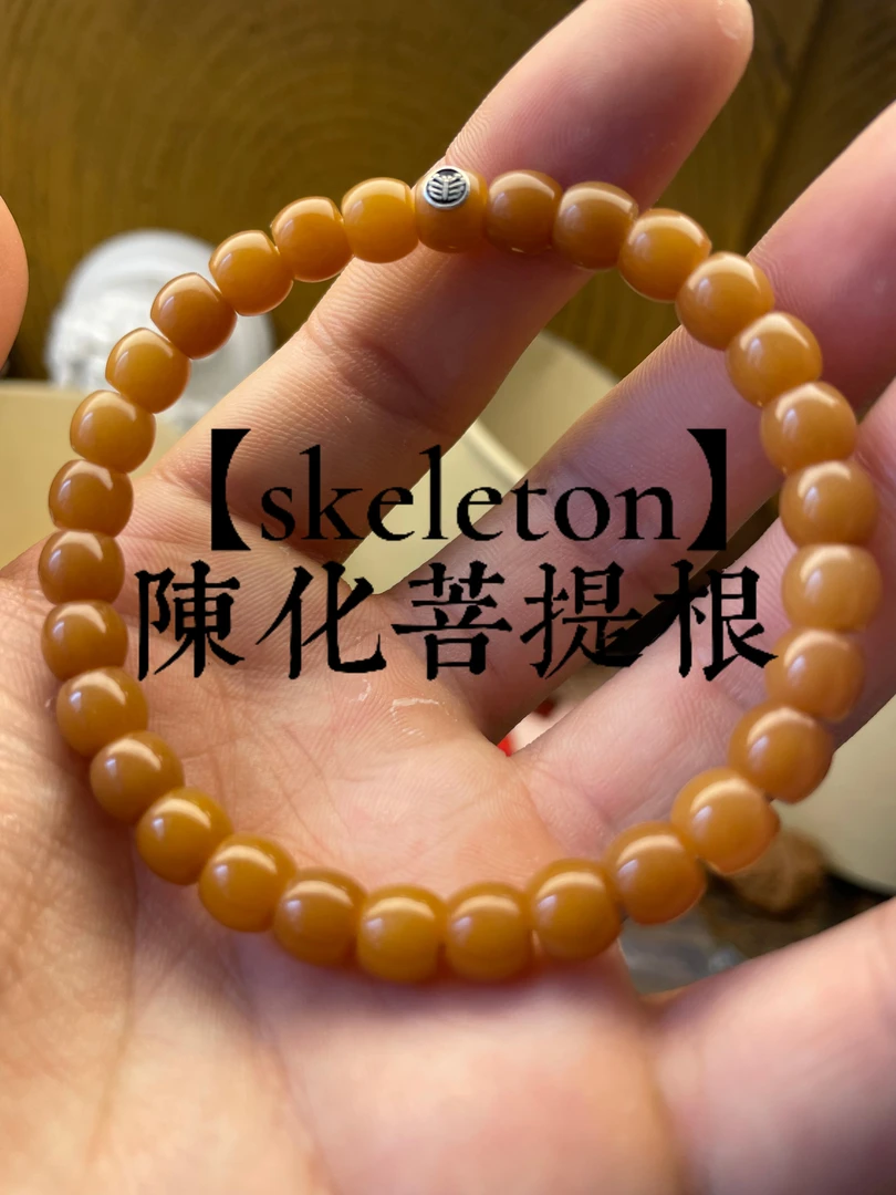 【skeleton】陈化菩提根精工单圈-印尼料7mm-无赠银标
