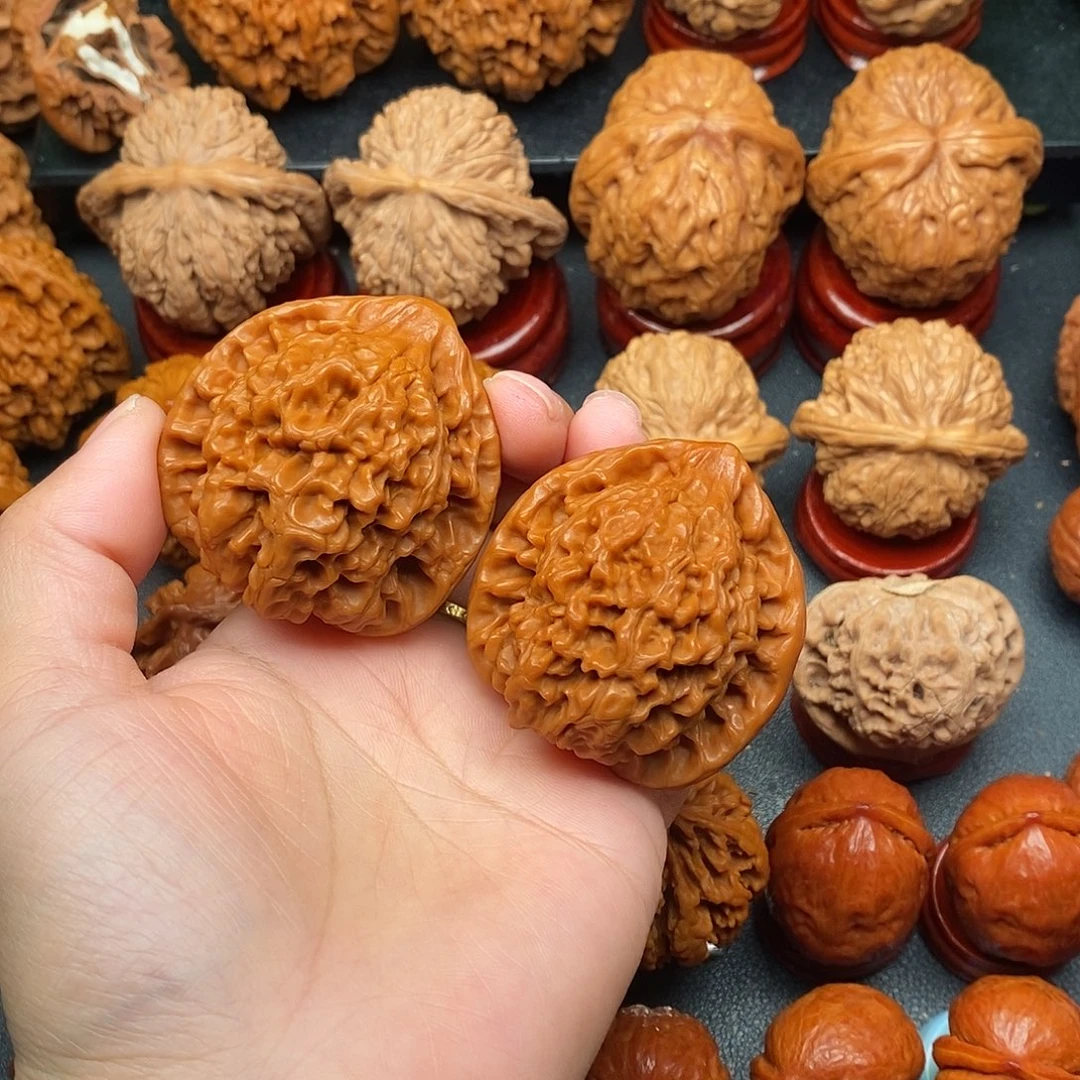 文玩核桃把件46官帽