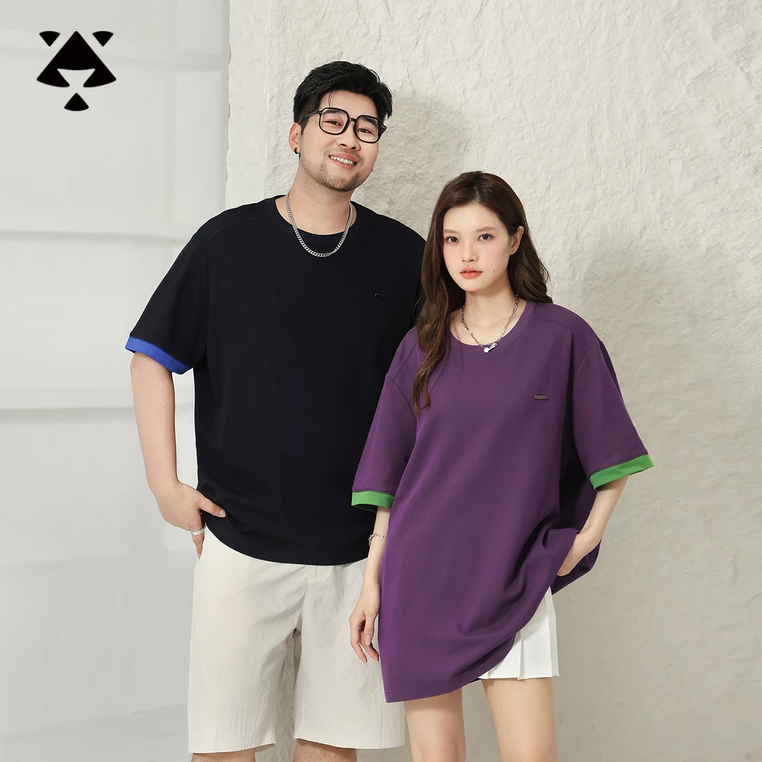 【凉爽透气】森老板大码男装夏季短袖男t恤宽松胖男生遮肉显瘦半袖