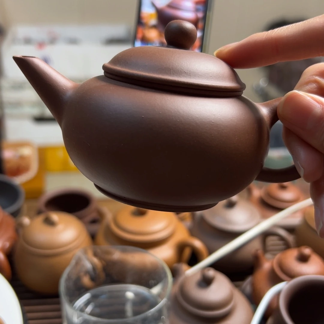 紫砂茶壶慕***风底槽清水平170全品