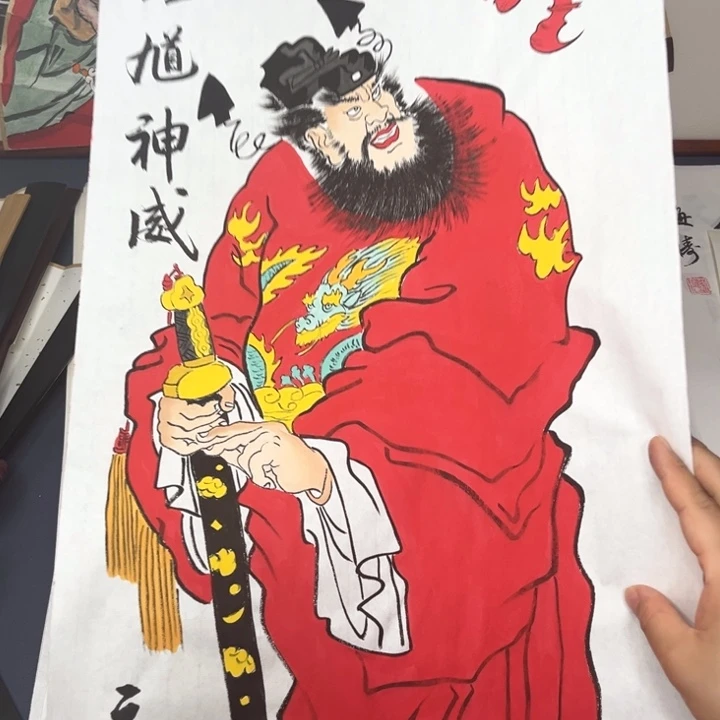 国画钙**哥结缘纯手绘国画书法禅意作品