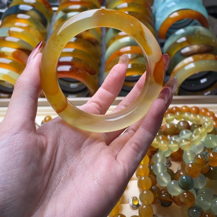 蛇纹石玉手镯未镶嵌S****➹