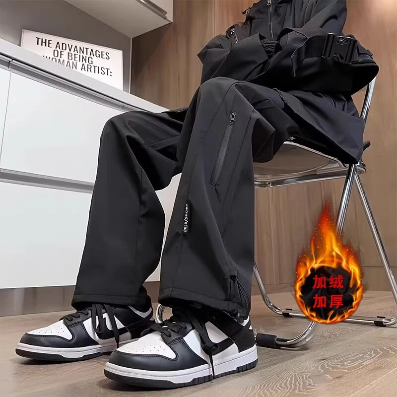 美式防水机能三防加绒冲锋裤裤子直筒休闲秋冬户外工装裤登山长裤