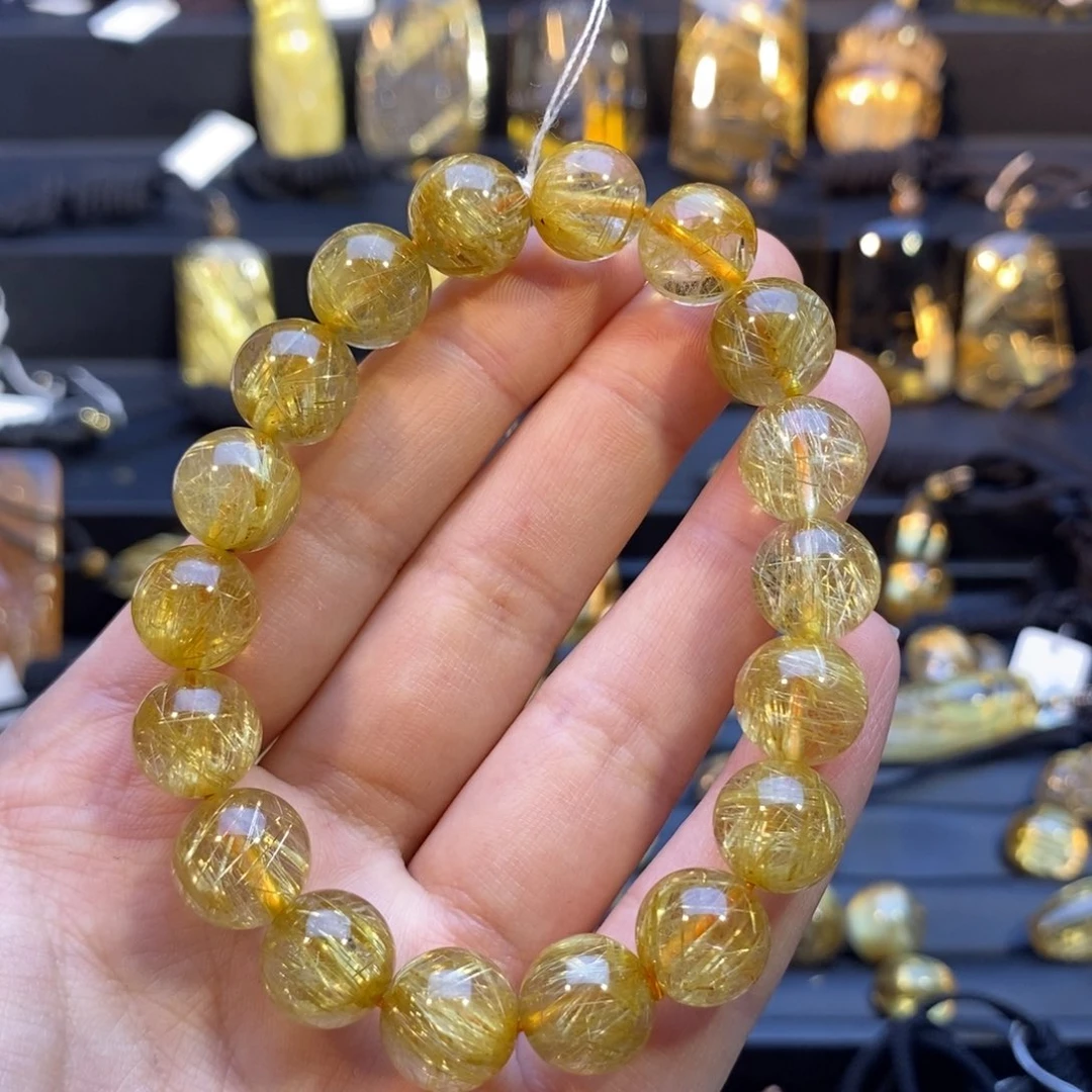 水晶手串未镶嵌好****n天然发晶手串