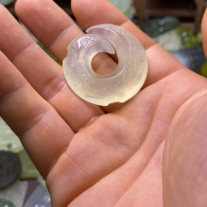 岫玉未镶嵌岫玉颈饰