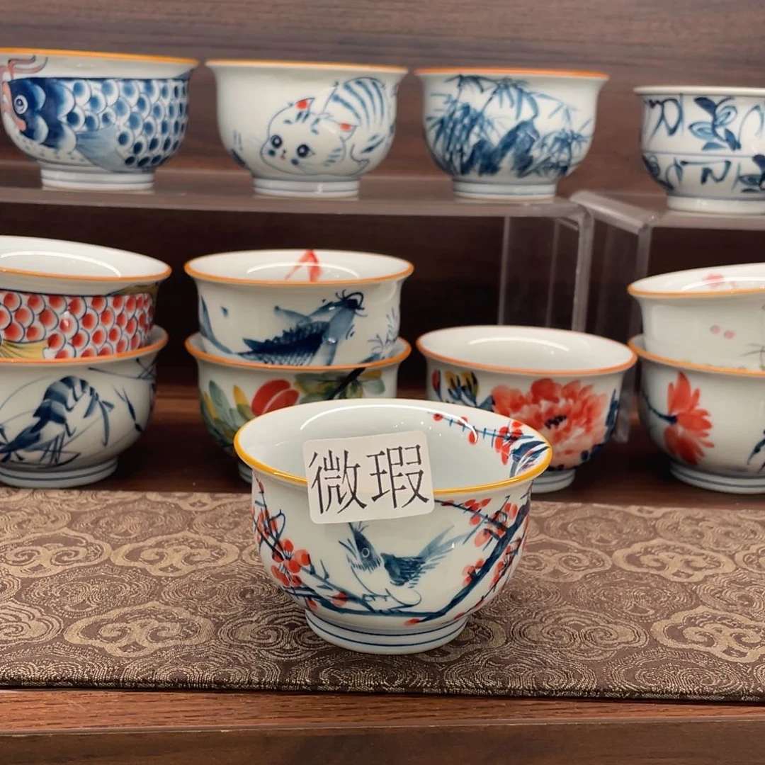 微瑕釉下彩纯手绘
