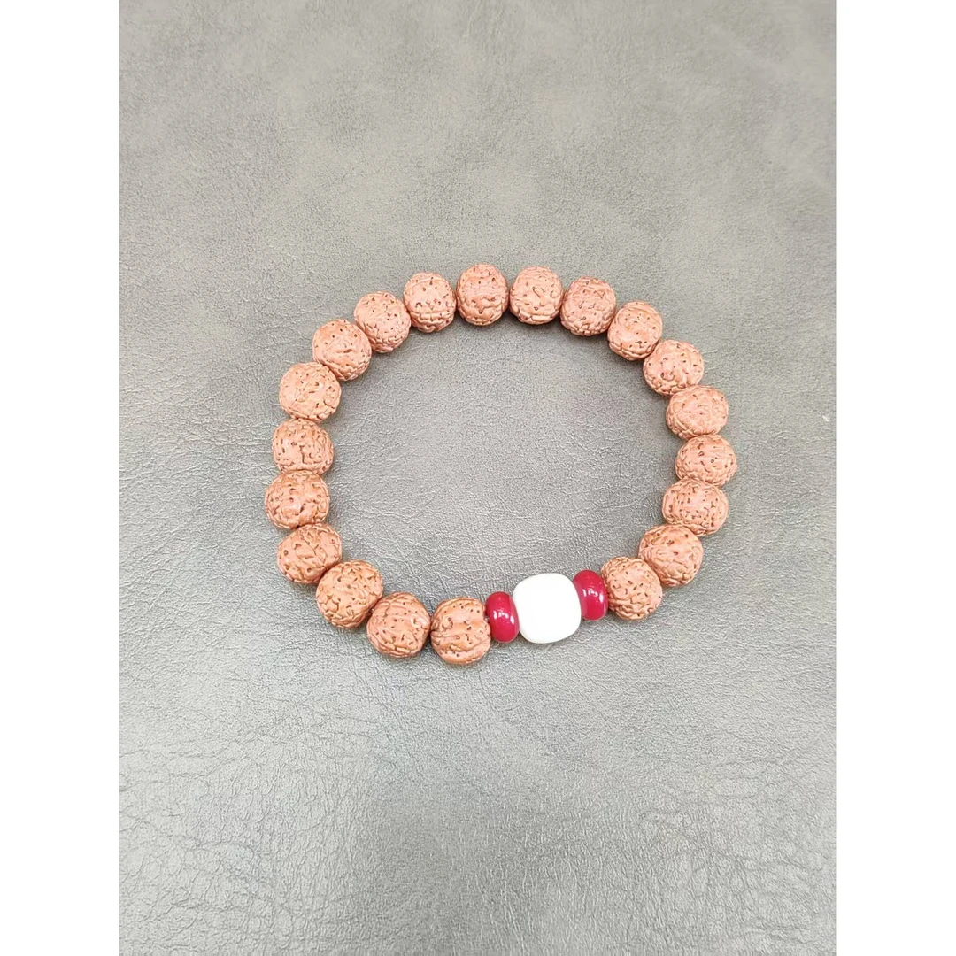 精选金刚菩提白顶珠手串搭配（无礼盒）A133