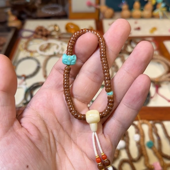 手串紫金鼠鼠尖大肠手串抽拉绳款