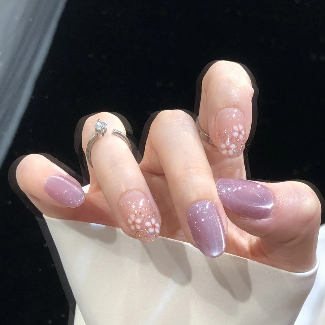 喵公子【薇梦云泥】纯手工穿戴甲可拆卸美甲光疗甲