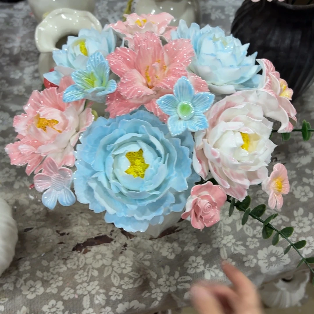 130 陶瓷花拍满20元发货退款拉黑