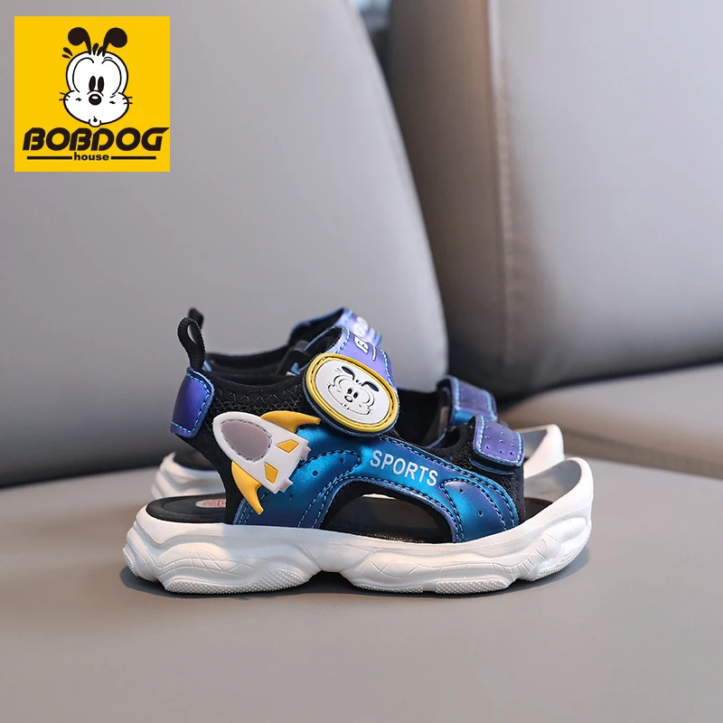 巴布豆家族男童凉鞋软底轻便防滑夏季2025新款儿童男孩运动沙滩鞋