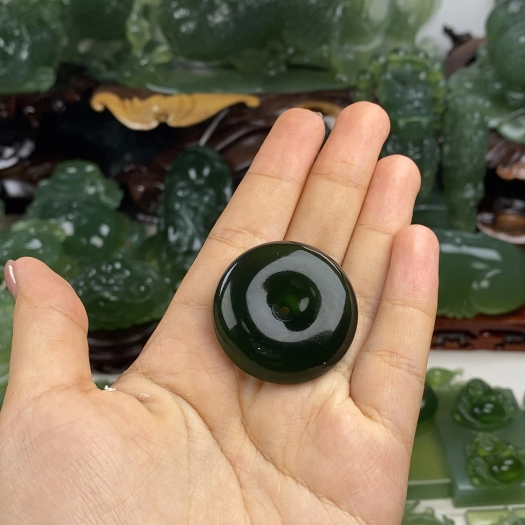 老****岫玉未镶嵌挂件挂件