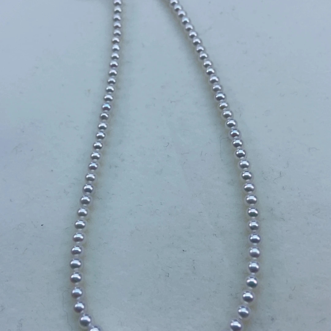 银S925镶嵌淡水珍珠3.5小灯泡亮瞎眼