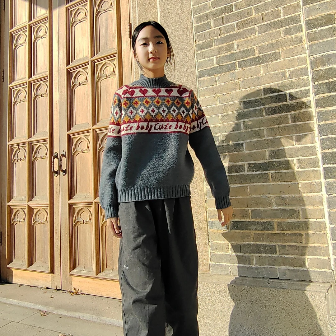 YIYANG童装毛衣韩版时尚男女童秋冬套头毛衣1272儿童长袖休闲