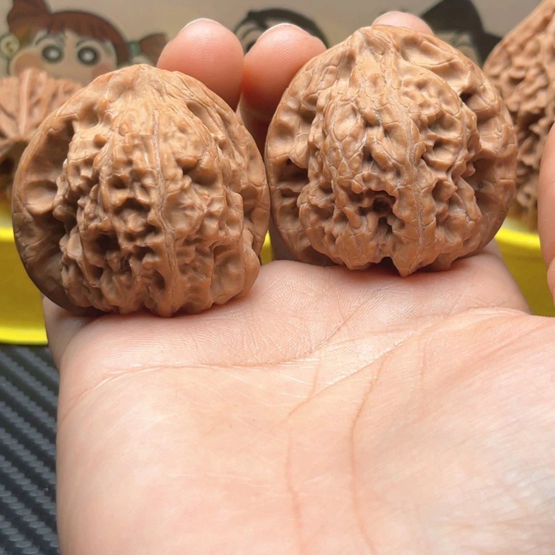 冰***糖吊坠文玩核桃43野将军