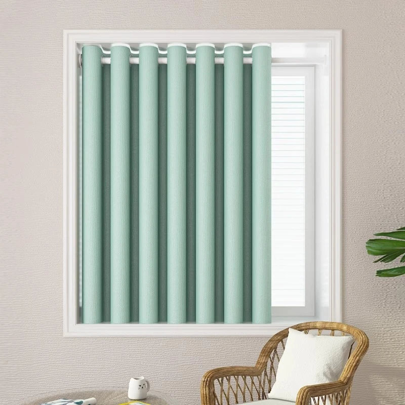 窗帘免打孔安装伸缩杆家用简易遮光布卧室飘窗阳台小窗户客厅租房