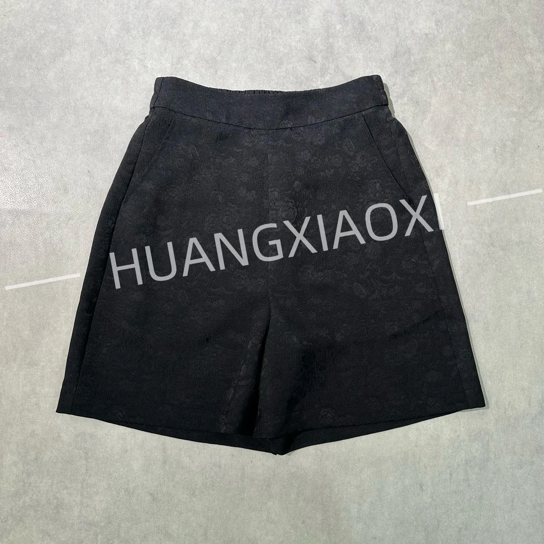 HUANGXIAOXI 经典花螺短裤小玫瑰暗纹提花 HXX-036