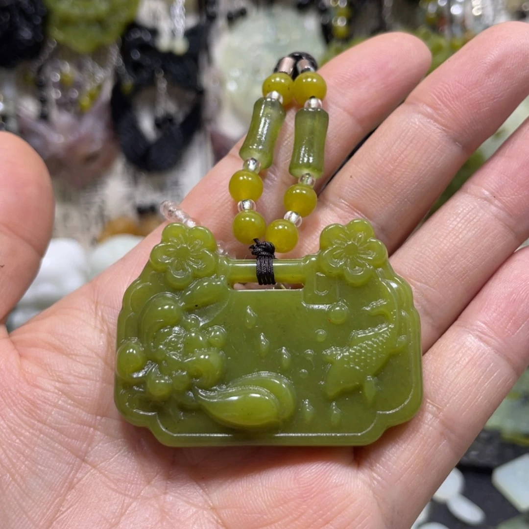 【闪购商品】岫玉颈饰未镶嵌28吊坠