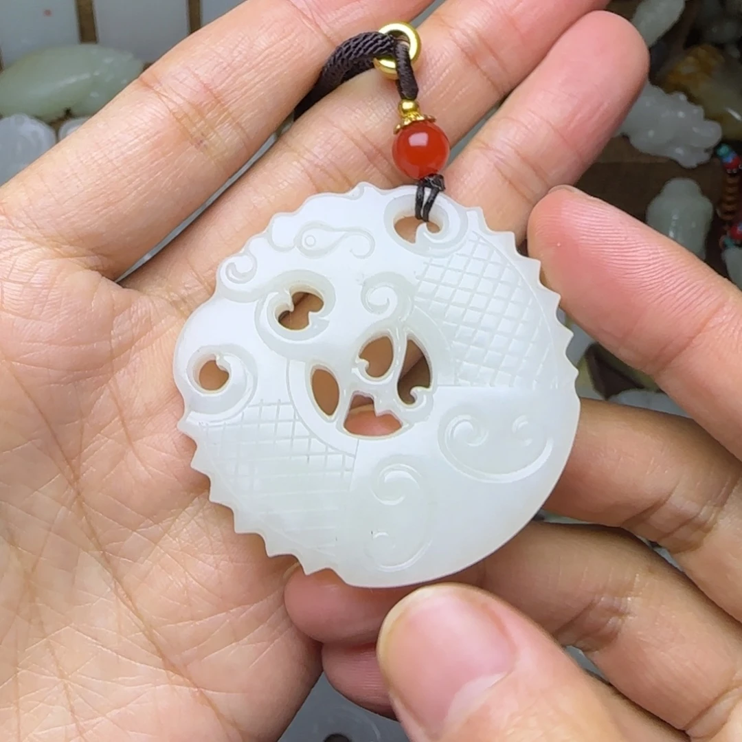 和田玉未镶嵌挂件