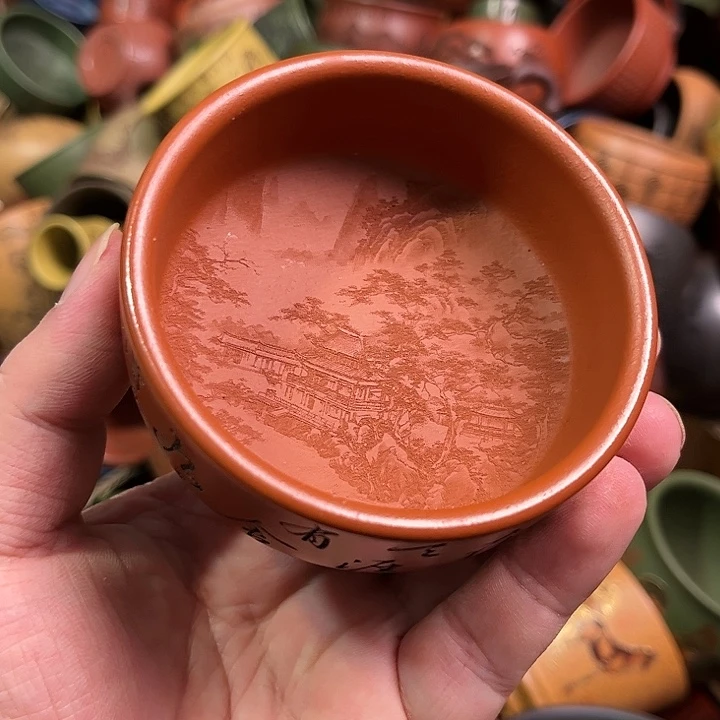 紫砂茶杯全手工紫砂主人杯