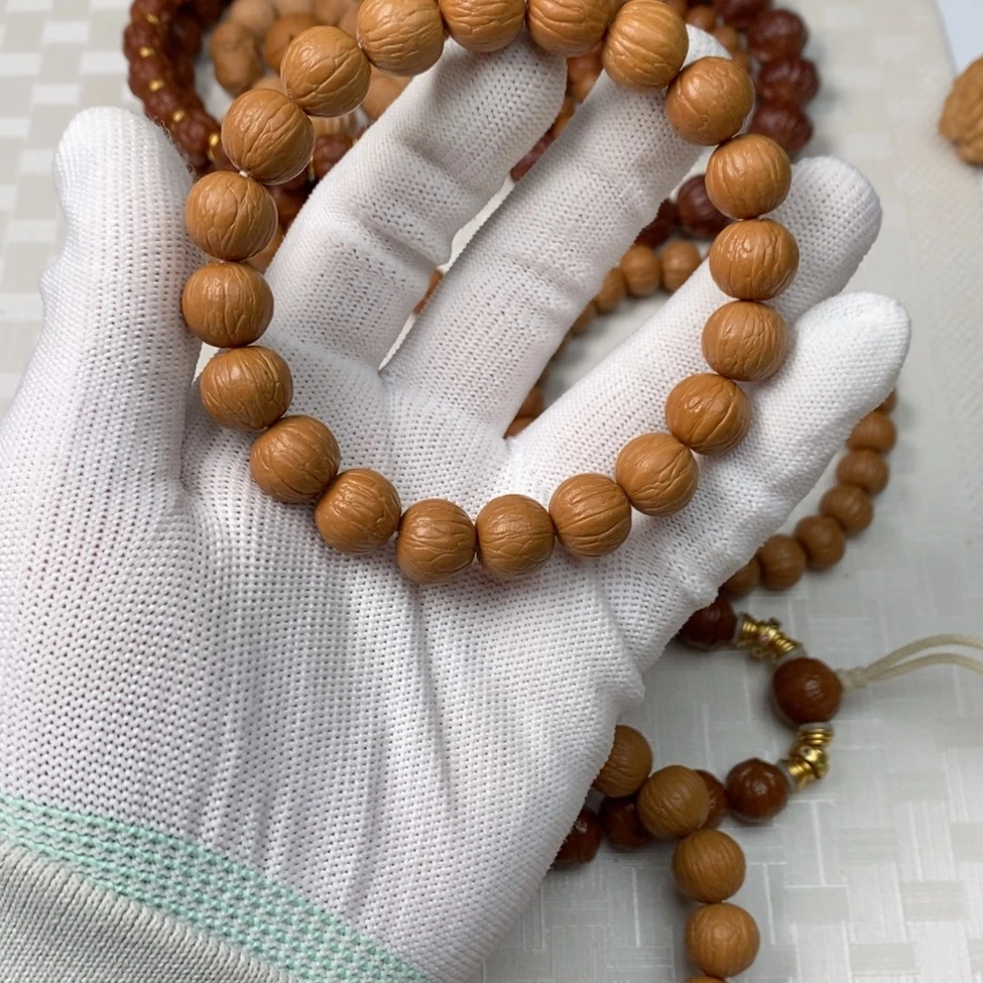 猴头核桃手串原皮聚宝盆