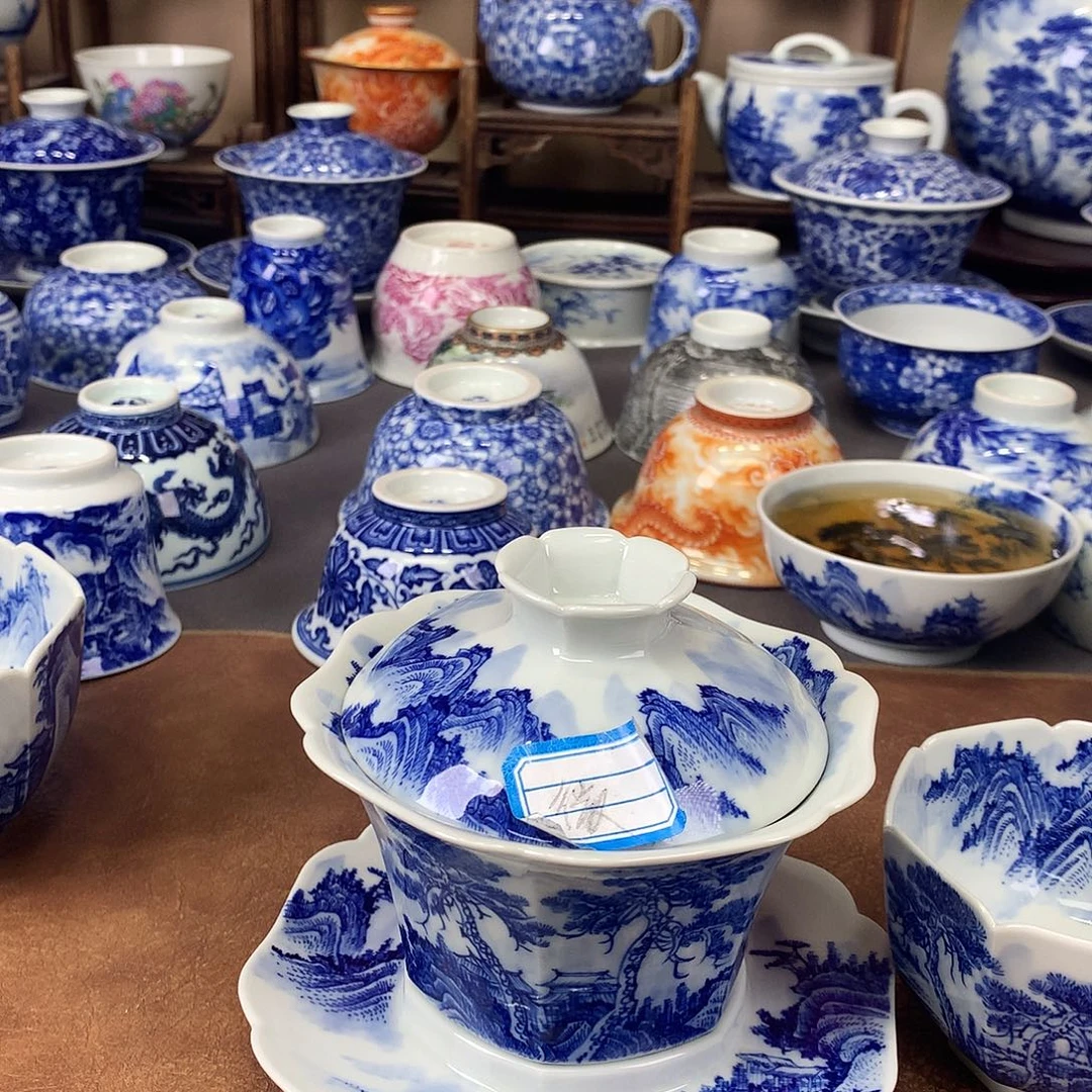 大***虾瓷片景德镇陶瓷景德镇陶瓷