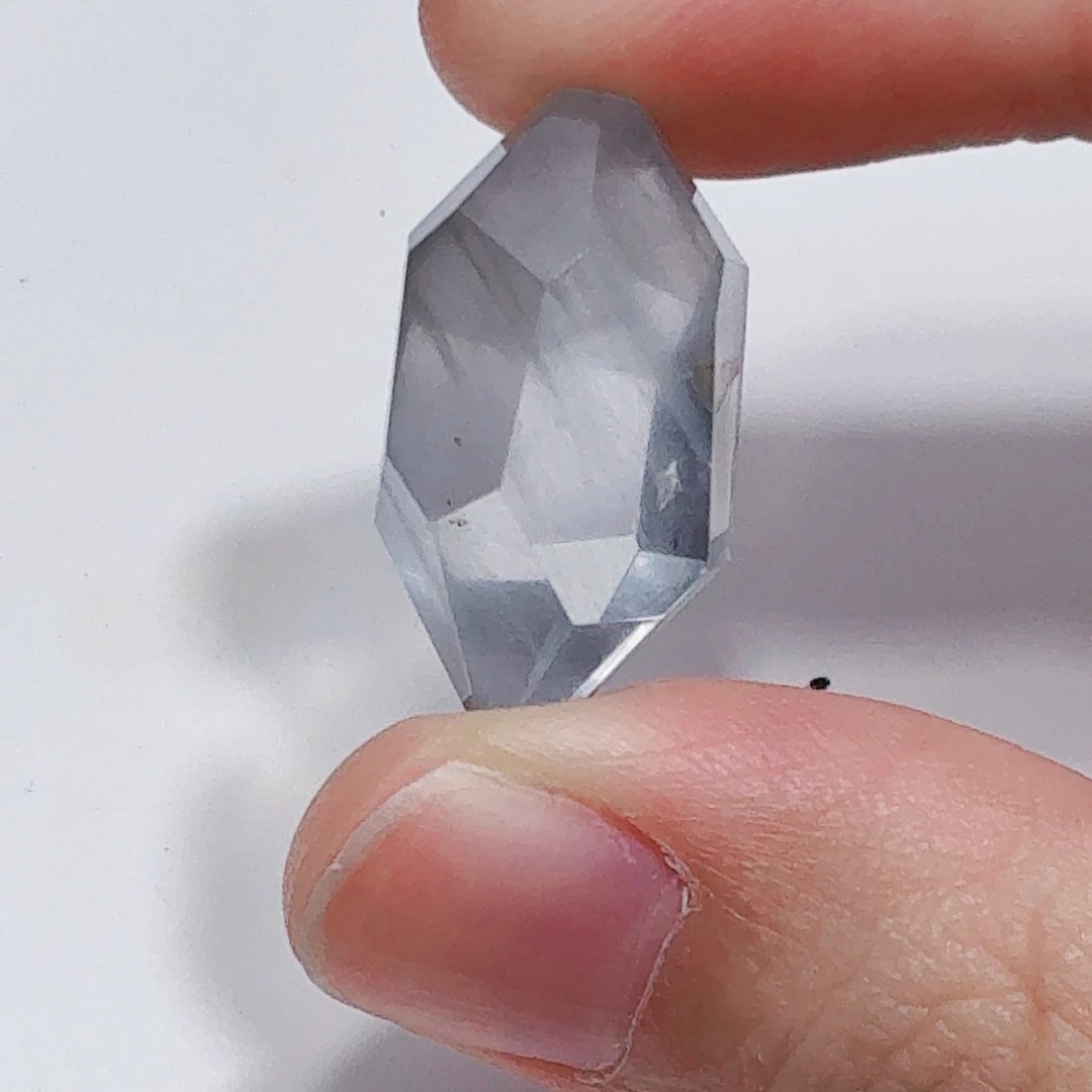 水晶珠宝半成品未镶嵌蓝兔毛