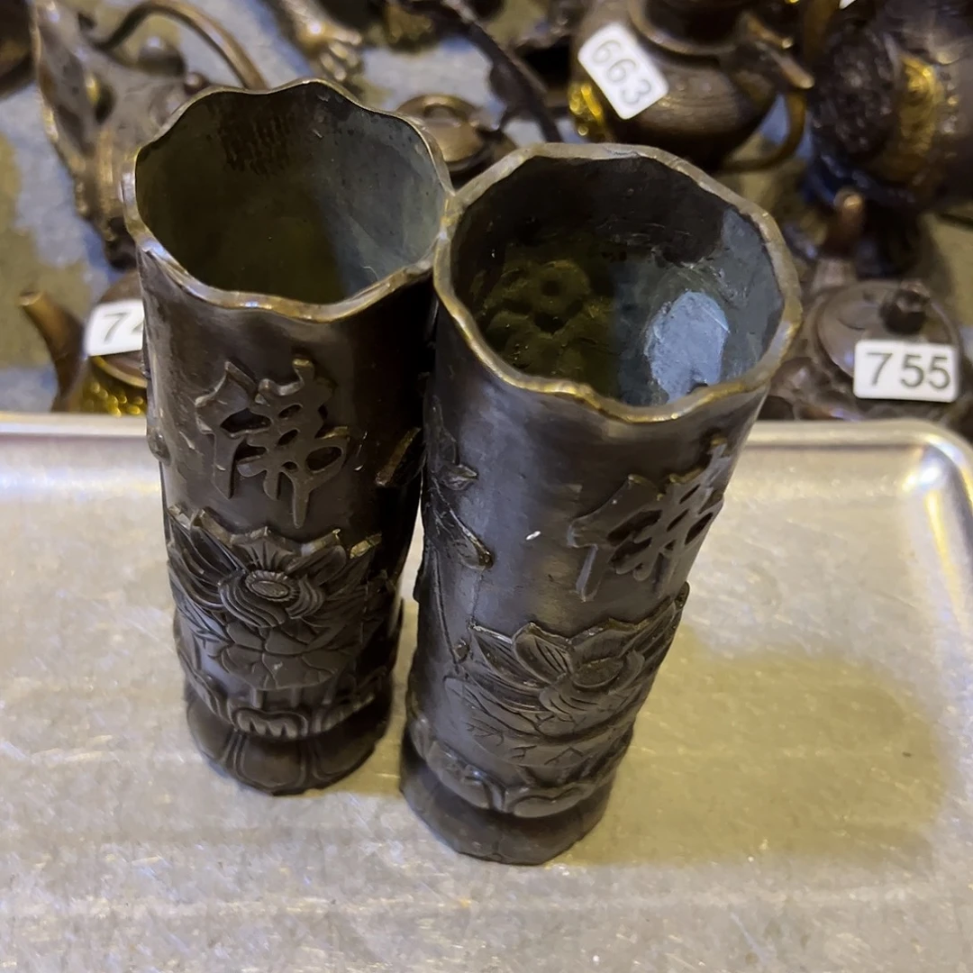 上***水黄铜摆件，文房摆件