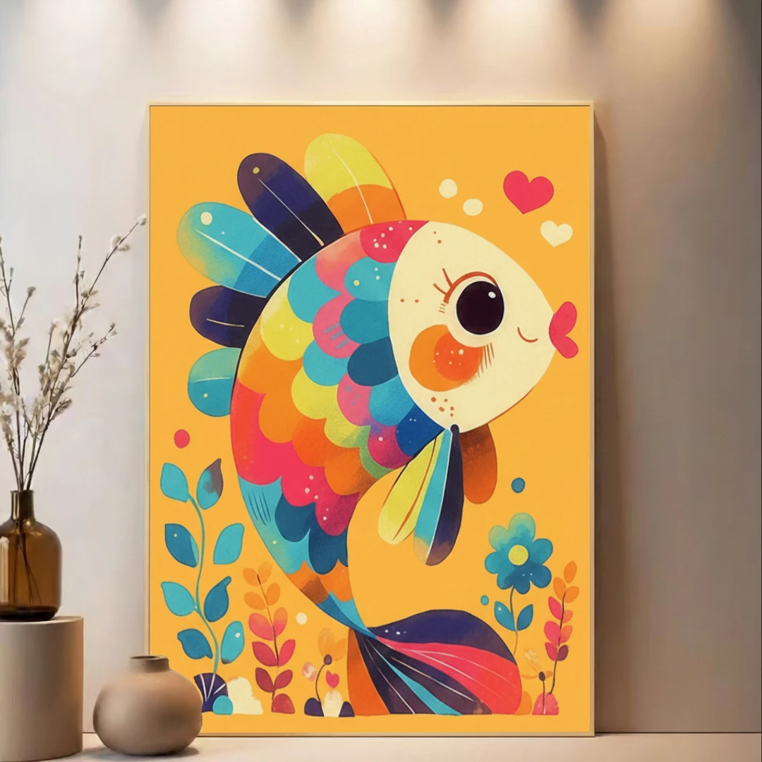 diy数字油画彩色动物系列手工填充填色油画解压治愈系装饰挂画