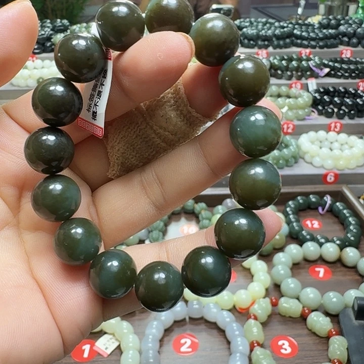 未镶嵌手链和田玉新疆且末糖卡14