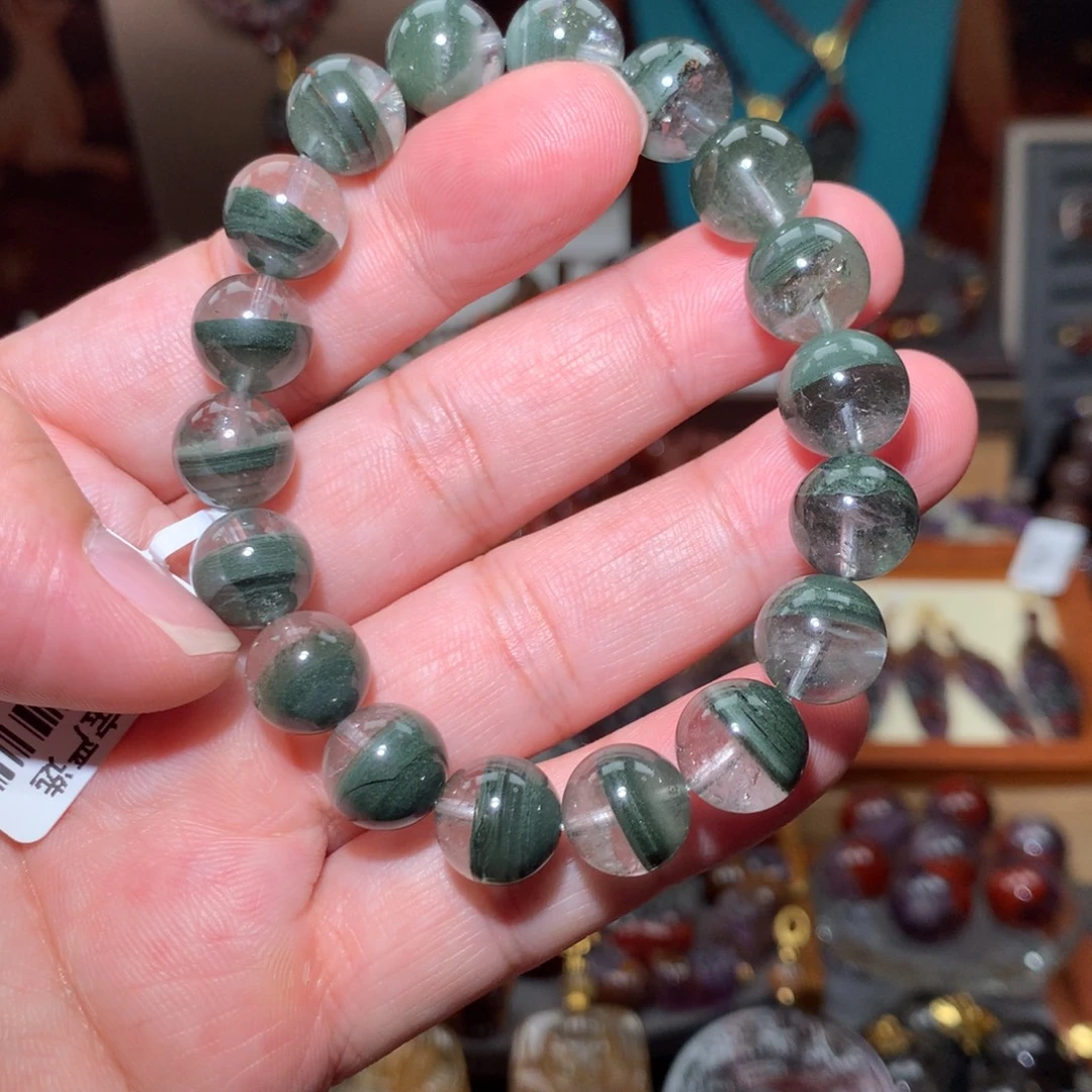 珠宝半成品水晶未镶嵌青幽灵11mm