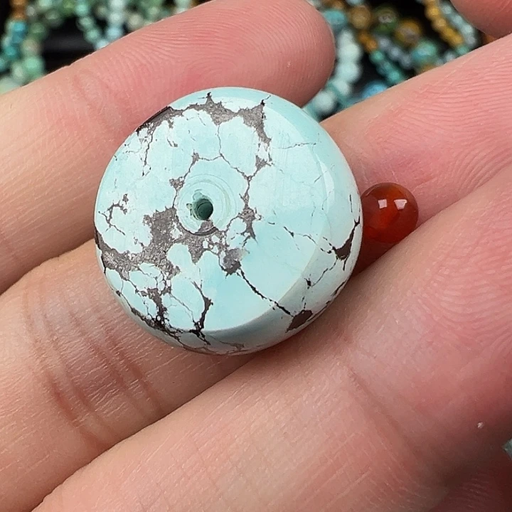 南红玛瑙未镶嵌配饰卡18.5