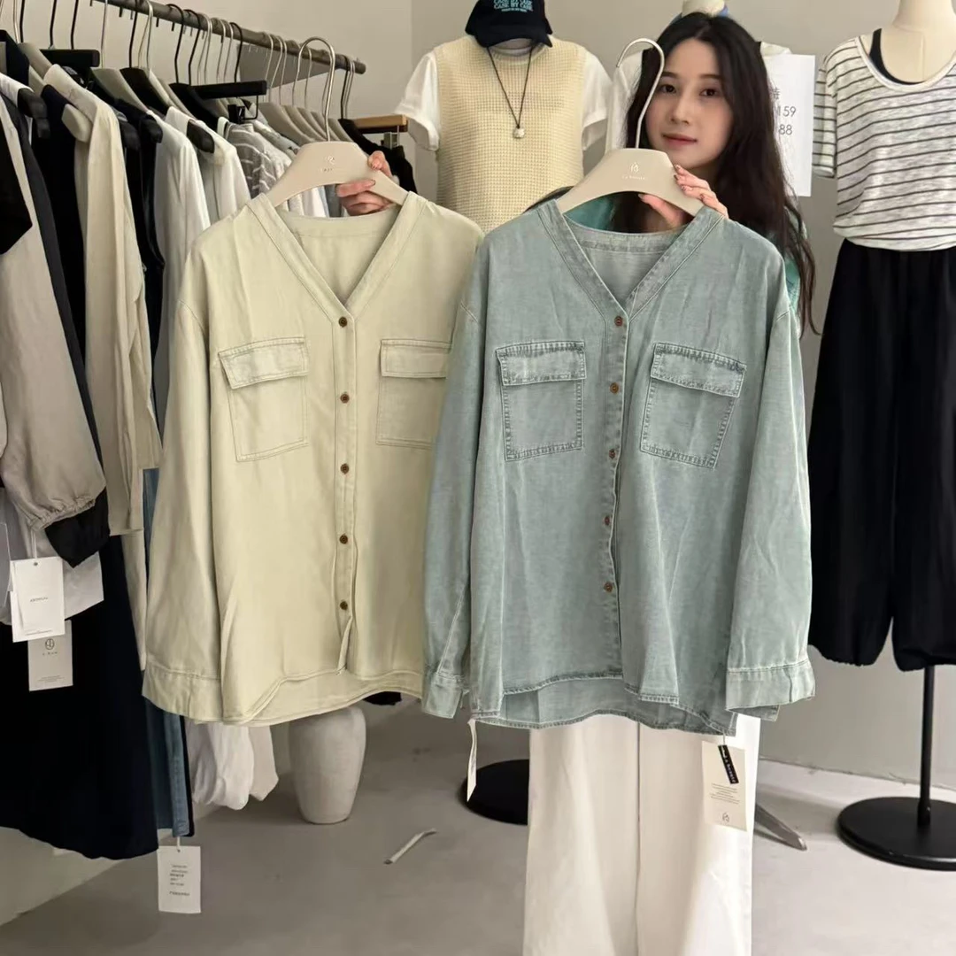 abow@7091 韩系简约百搭休闲衬衣 2-27